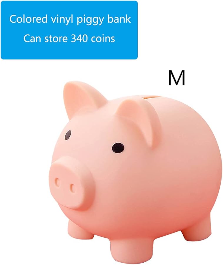 Unbreakable Plastic Piggy Bank For Kids Money Saving Size 10 5x8x9 5cm - Image 3